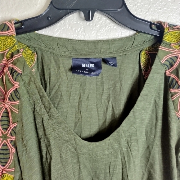 Anthropologie Maeve Bridey Embroidered Top sz S - Picture 4 of 8
